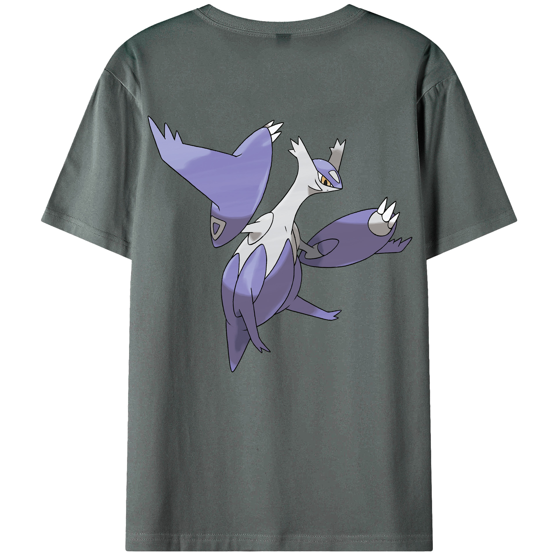 （画像用） ポケットモンスター Pokémon 綿100％ メンズ半袖Tシャツ（バックプリント） 通気性